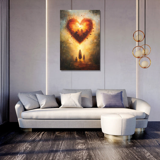 Heart of Maternal Sanctuary Canvas