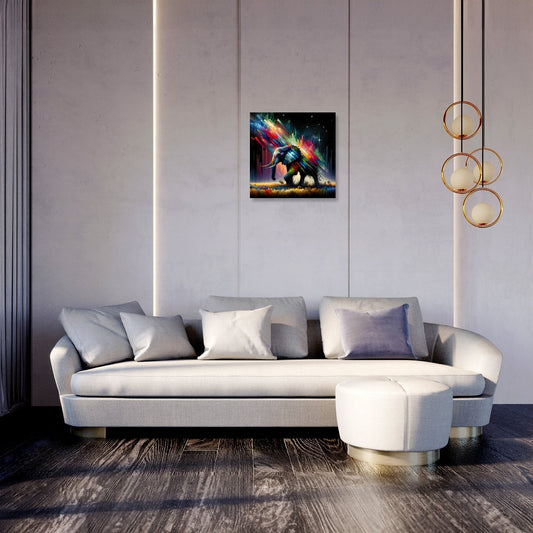Elephant Night: Modern Majesty Canvas