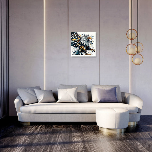 Regal Geometric Eagle Flight Canvas