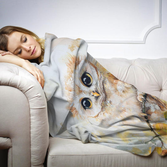 Wise Baby Owl Blanket