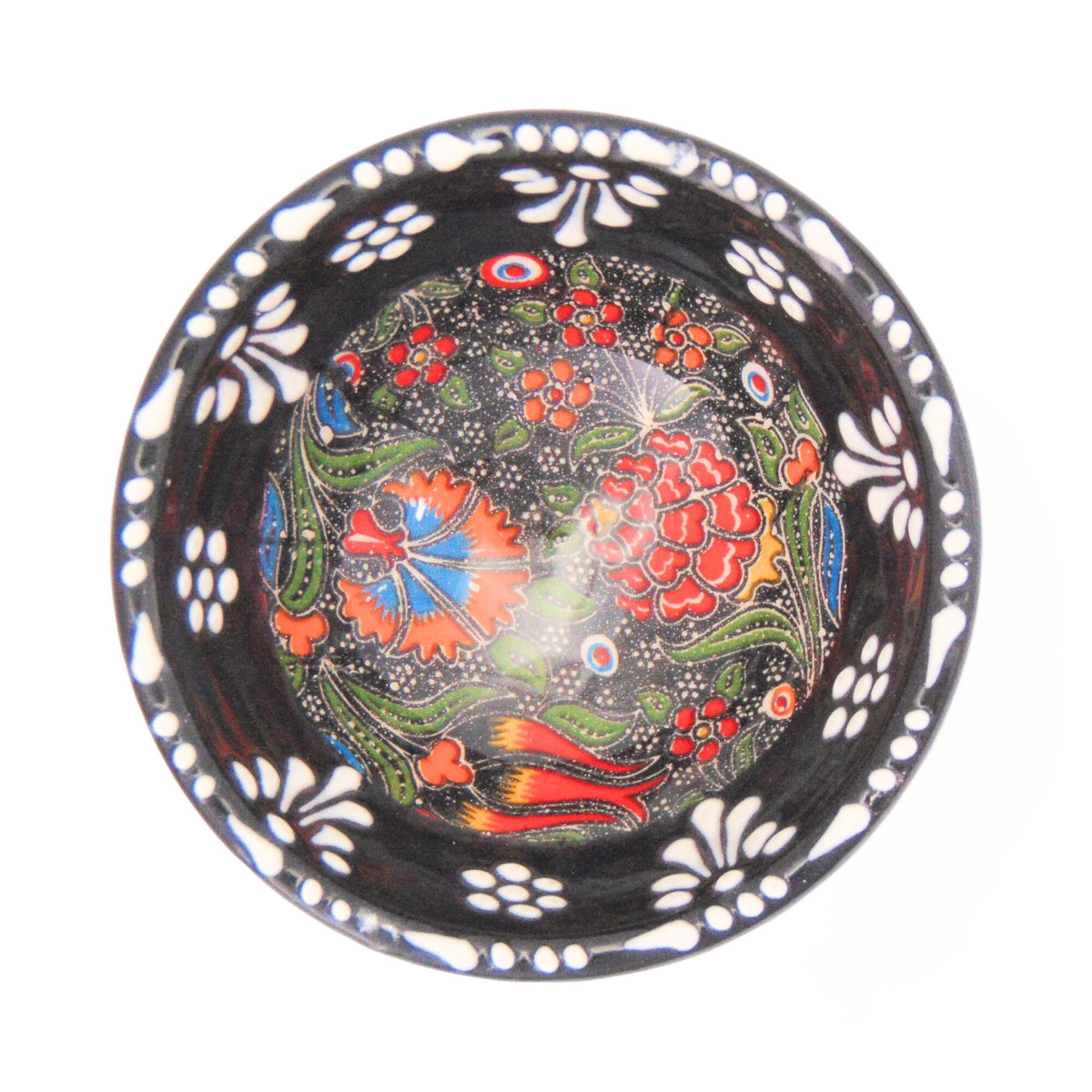 8 cm Handmade Bowl, Tulip Black