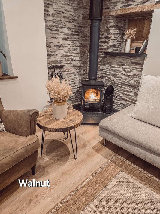 DALVA Walnut Round Coffee Table