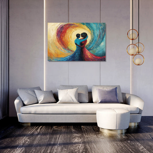 Love's Fluid Embrace Canvas