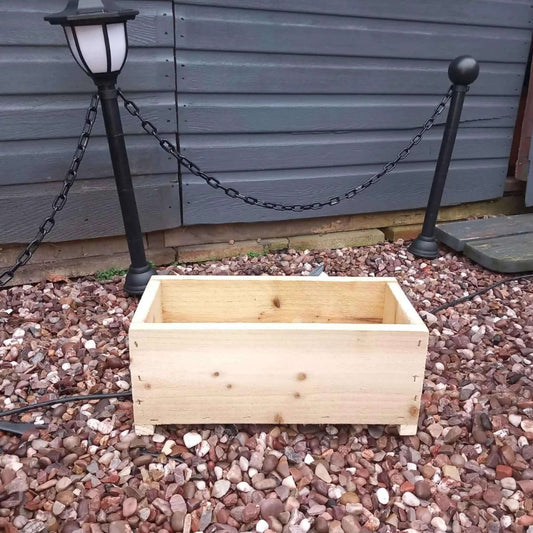 40cm Rustic Wooden Planter box