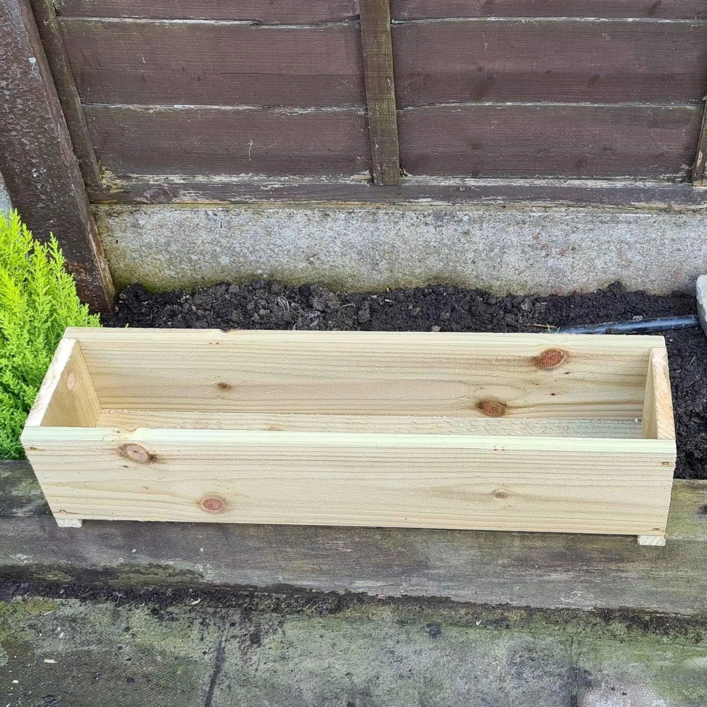 40cm Rustic Wooden Planter box