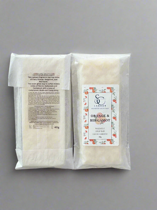 Orange & Bergamot Wax Melt Snap Bar (40g) – Luxury Soy Blend