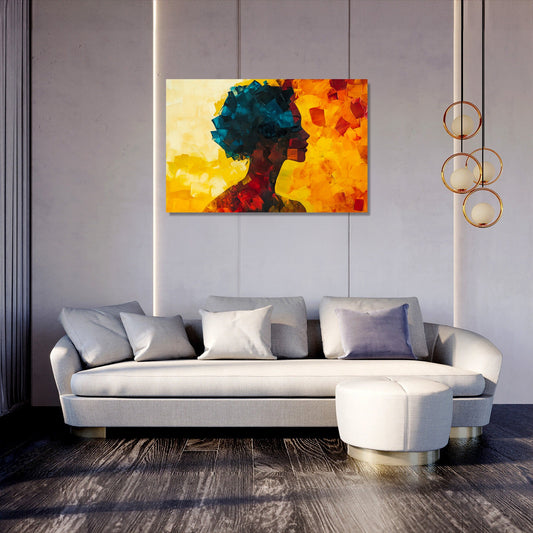Geometric Silhouette Canvas