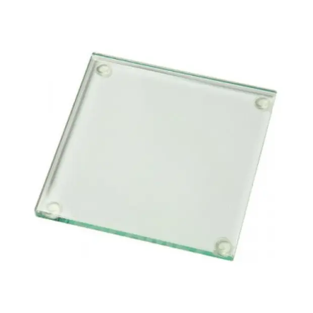 Jade Glass Square Coaster - 10cm