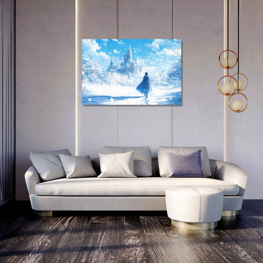 Cloaked Journey Castle Canvas
