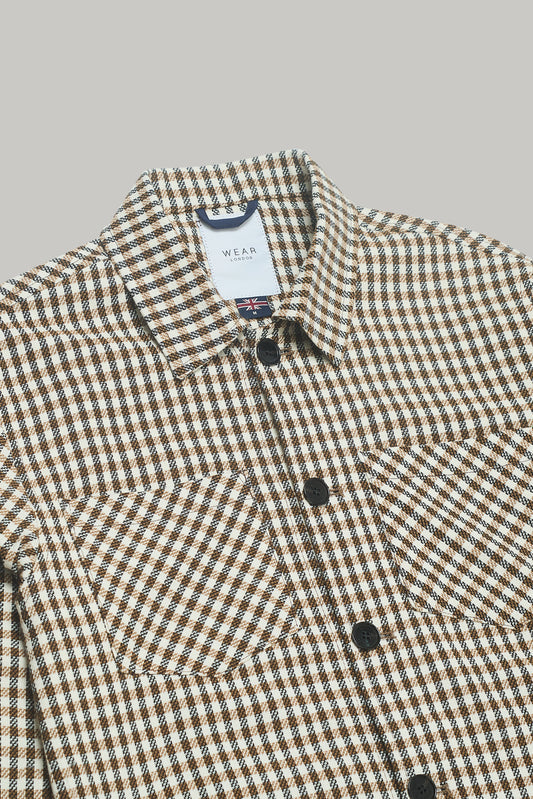 Bart Overshirt - Tan Check Silvia