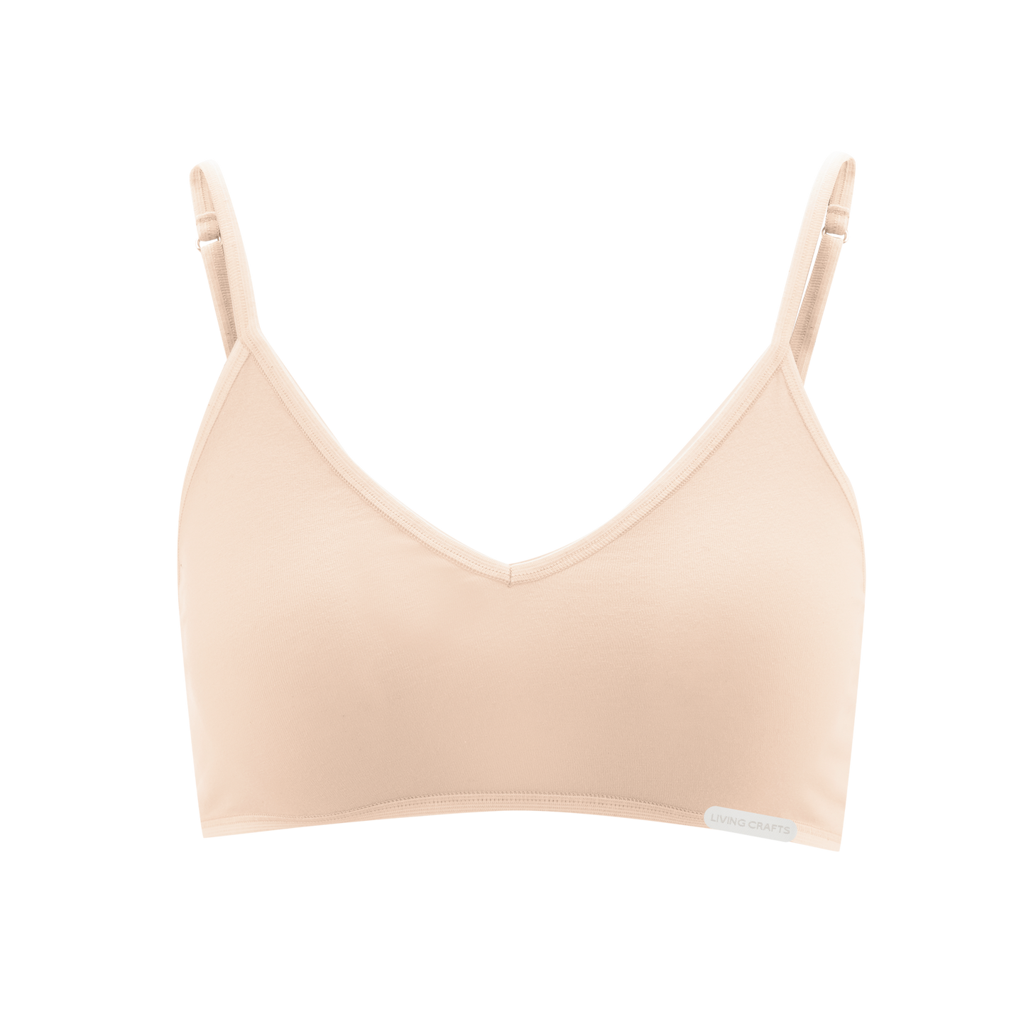 Organic Cotton Spaghetti Strap Bralette