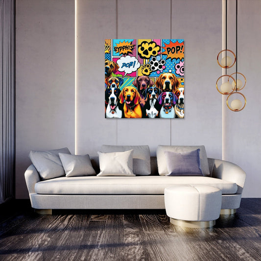 Pop Paws Parade Canvas