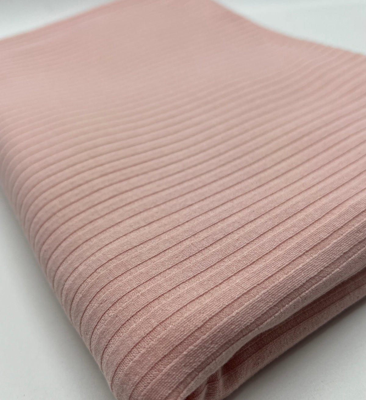 Soft Pink 8x4 Wide Rib Stretch Fabric