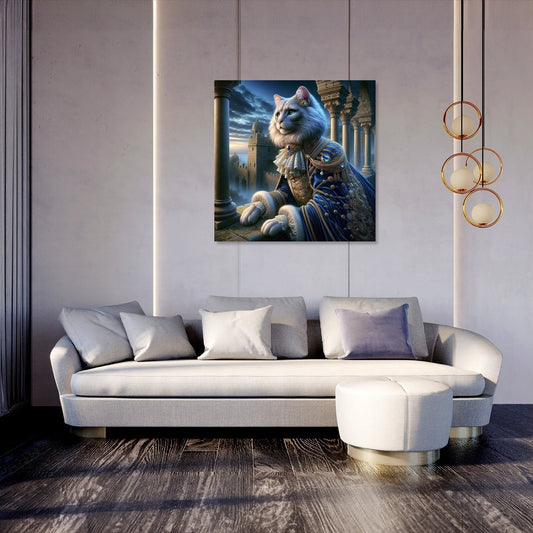 Royal Feline Twilight Canvas