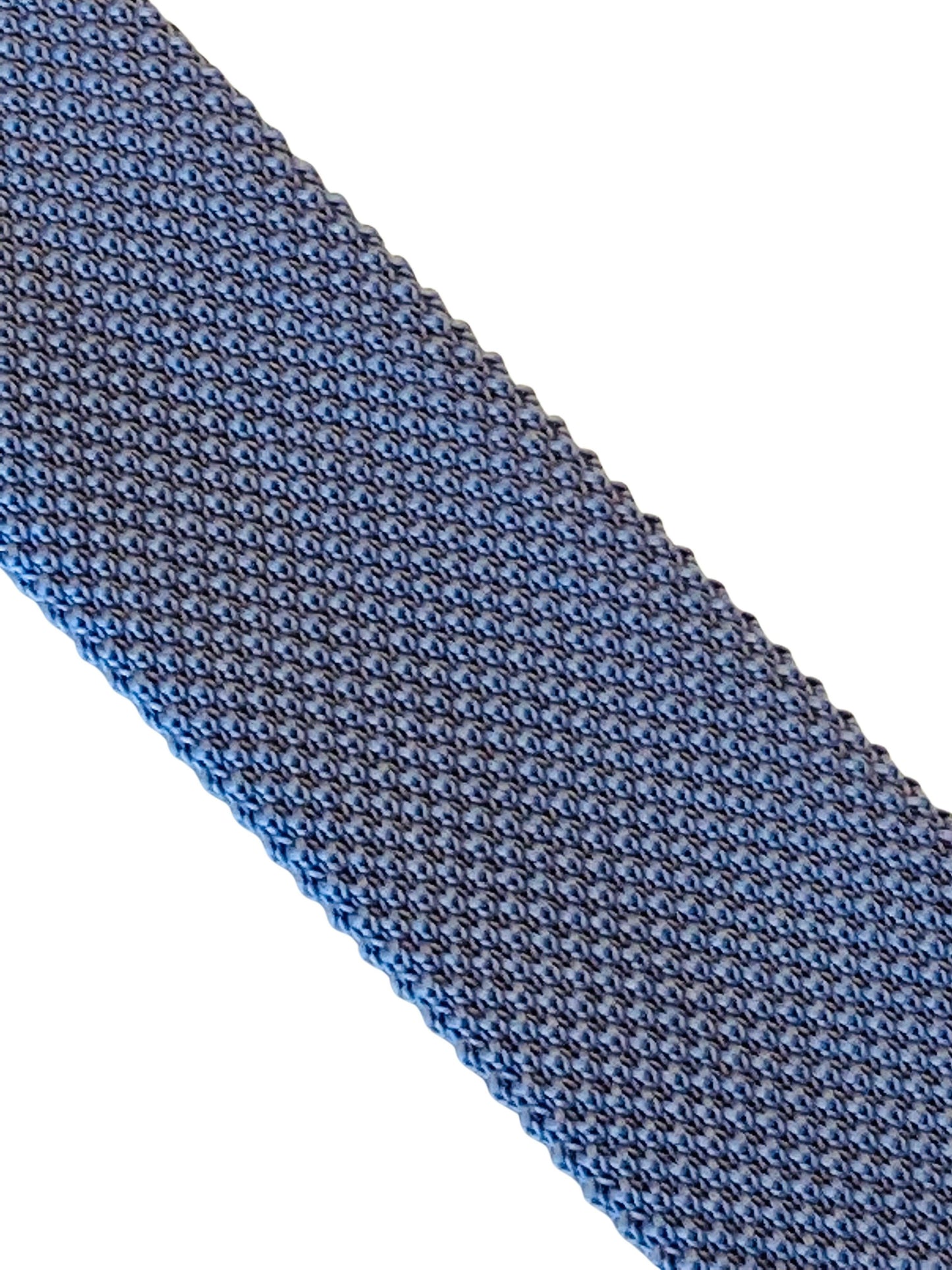 cornflower blue knitted tie