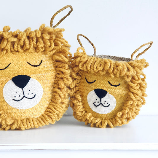 Yellow Lion Basket - Small
