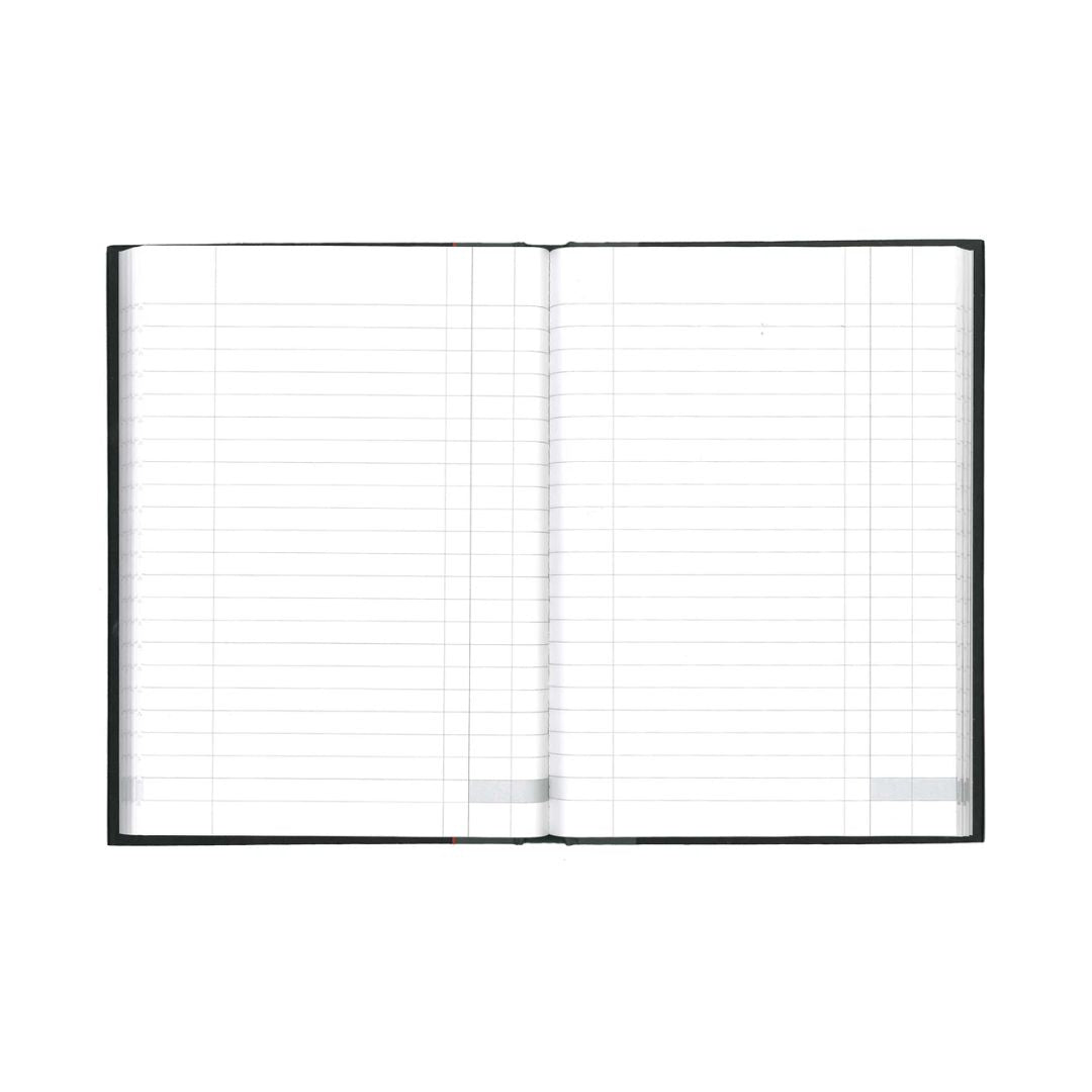 Ideal - A5 Cashbook Casebound Single Cash - 192 Pages - Black (461)