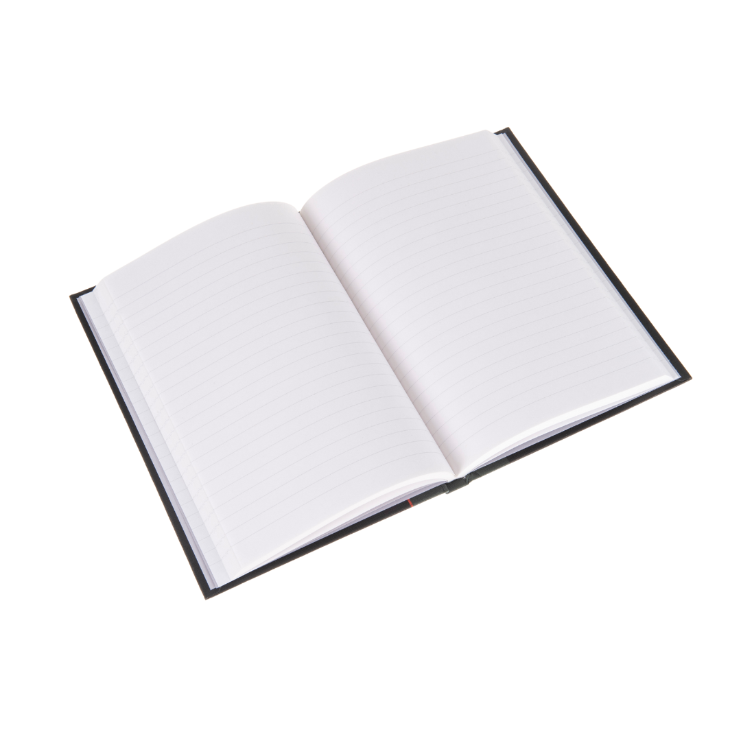 Ideal - A5 Ruled Notebook Feint - 192 Pages - Black (468)
