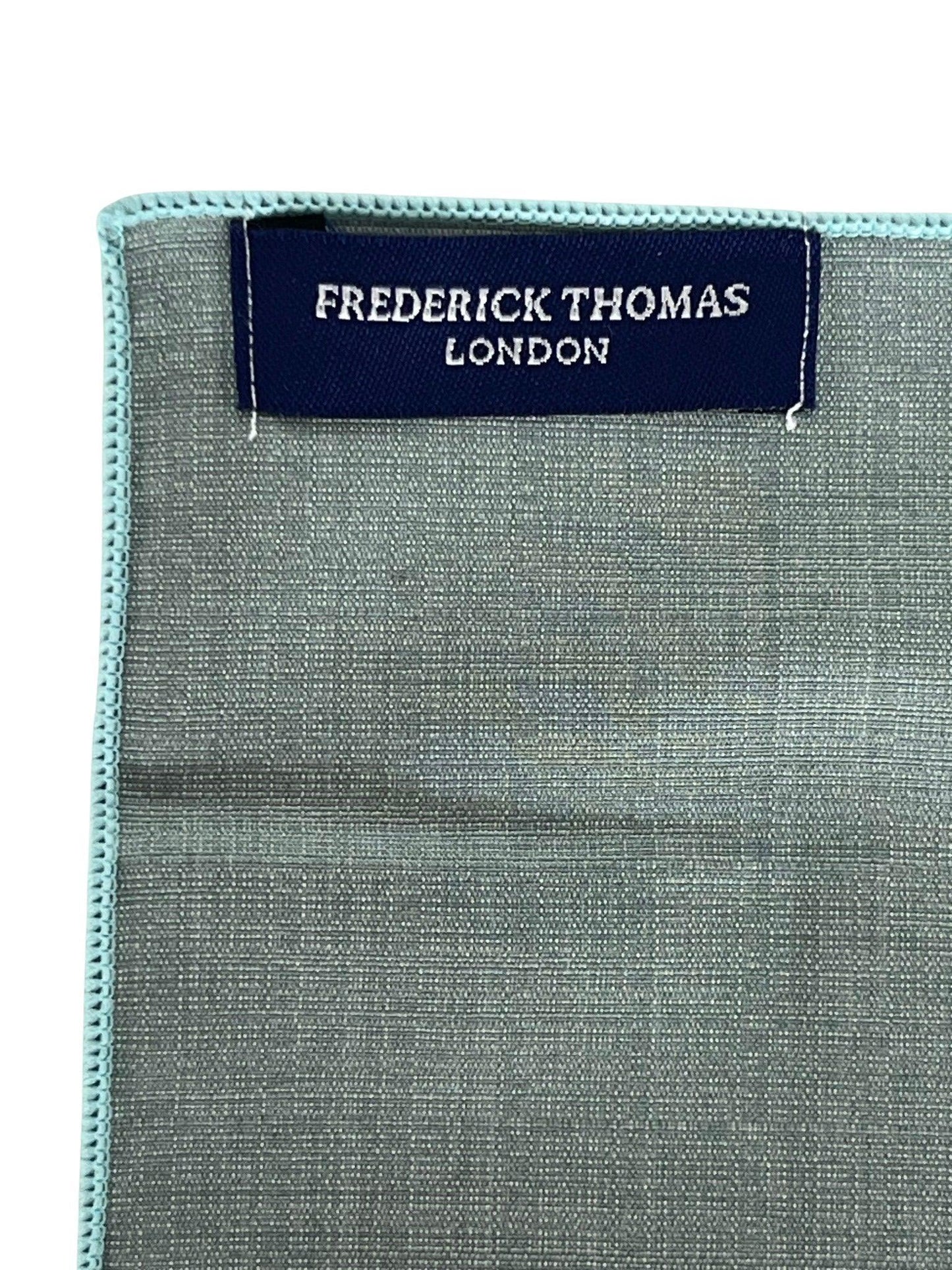 Matching plain sage mint olive green bamboo tie and pocket square set