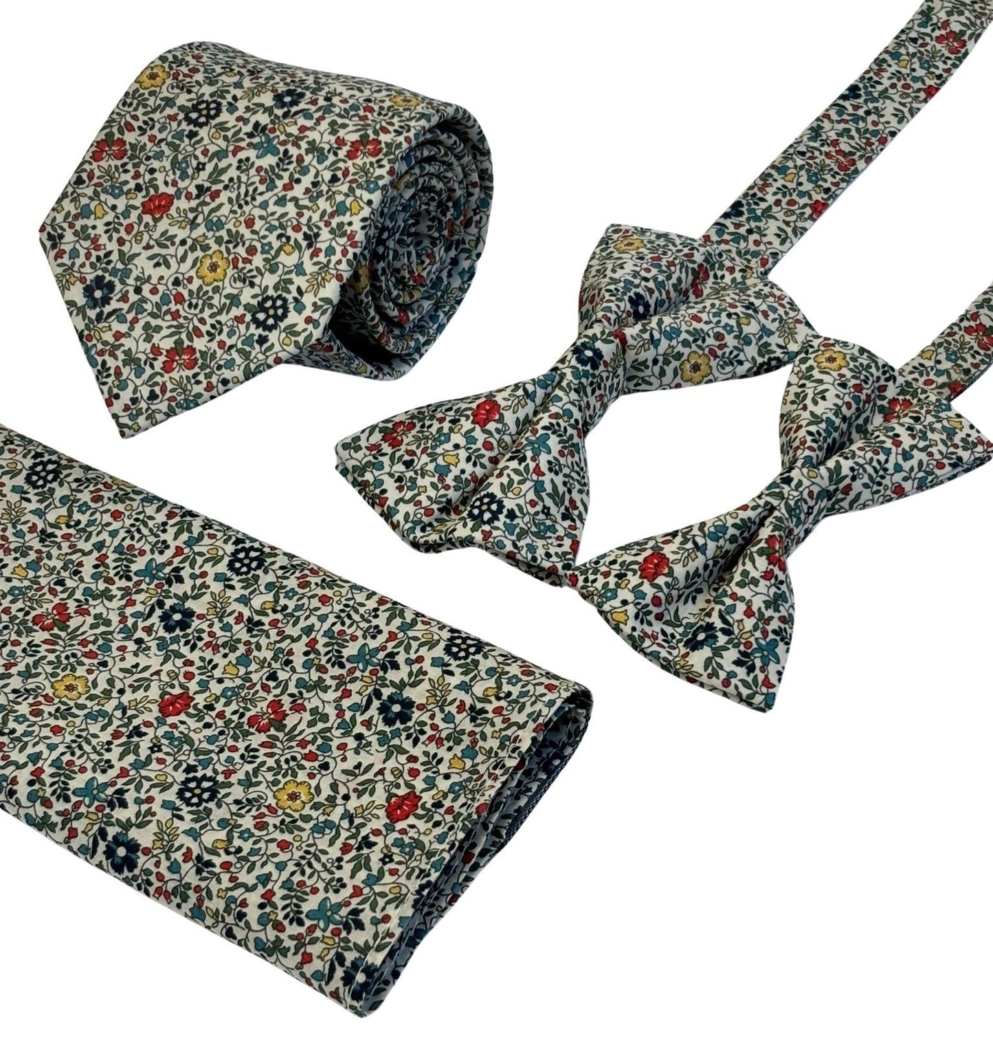 liberty style ditsy floral english wildflower design tie