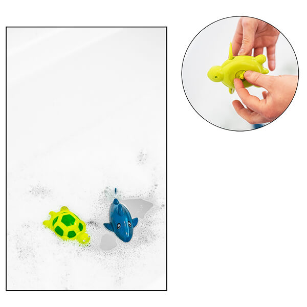 Children's Turtle OR Shark Cute Wind-Up Swimming Bath Toy