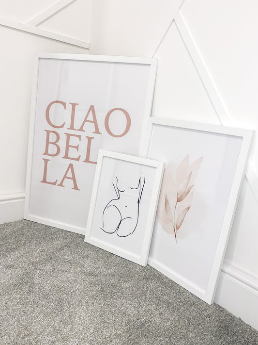 CIAOBELLA CIAO BELLA Nude Pink Dressing Room Simple Wall Decor Print
