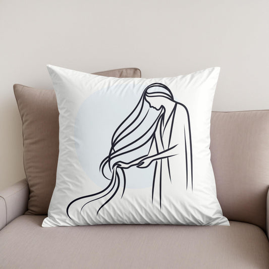 Serenity Stroke Cotton Cushion