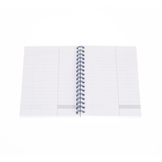 Ideal - A6 Cashbook Wiro Single Cash - 120 Pages - Blue (711)