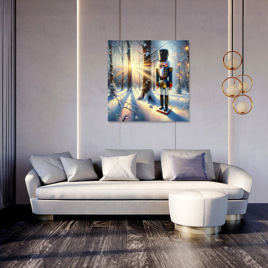 Nutcracker's Snowy Waltz Canvas