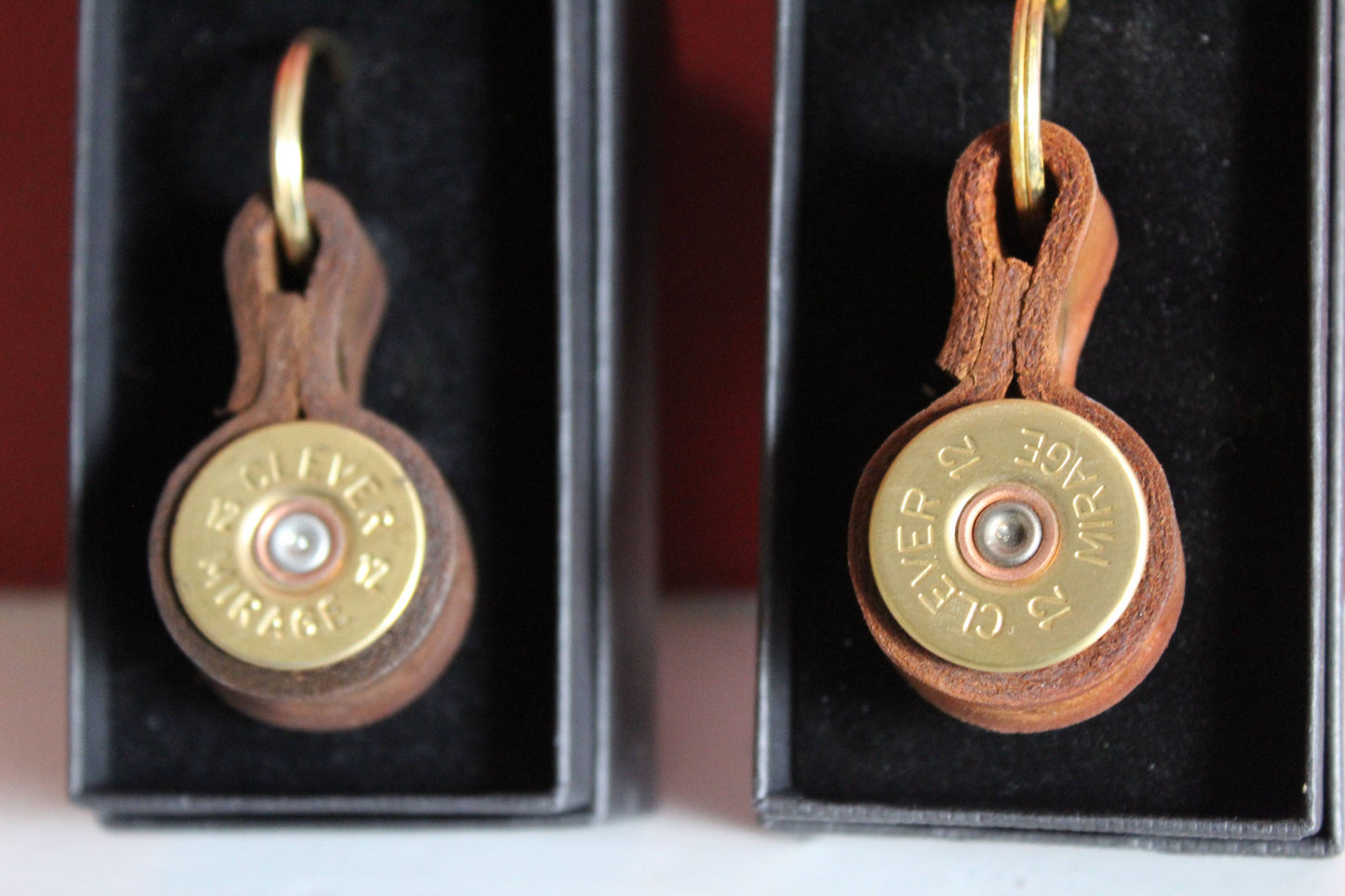 Boult Upcycled Shotgun Cartridge Key Ring with Leather Strap