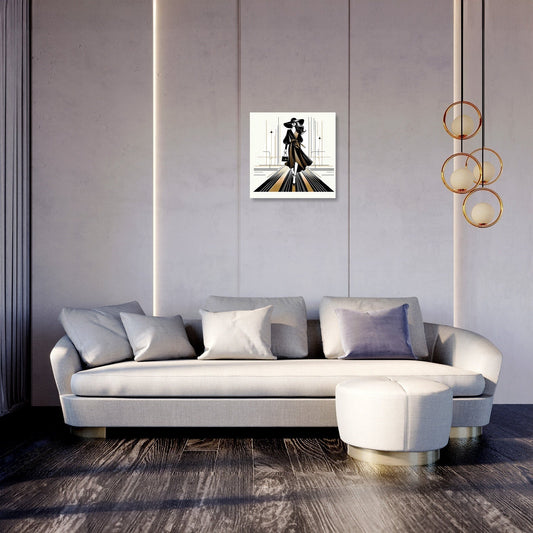 Catwalk Elegance Unveiled Canvas