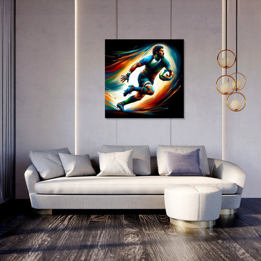 Rugby Action Canvas