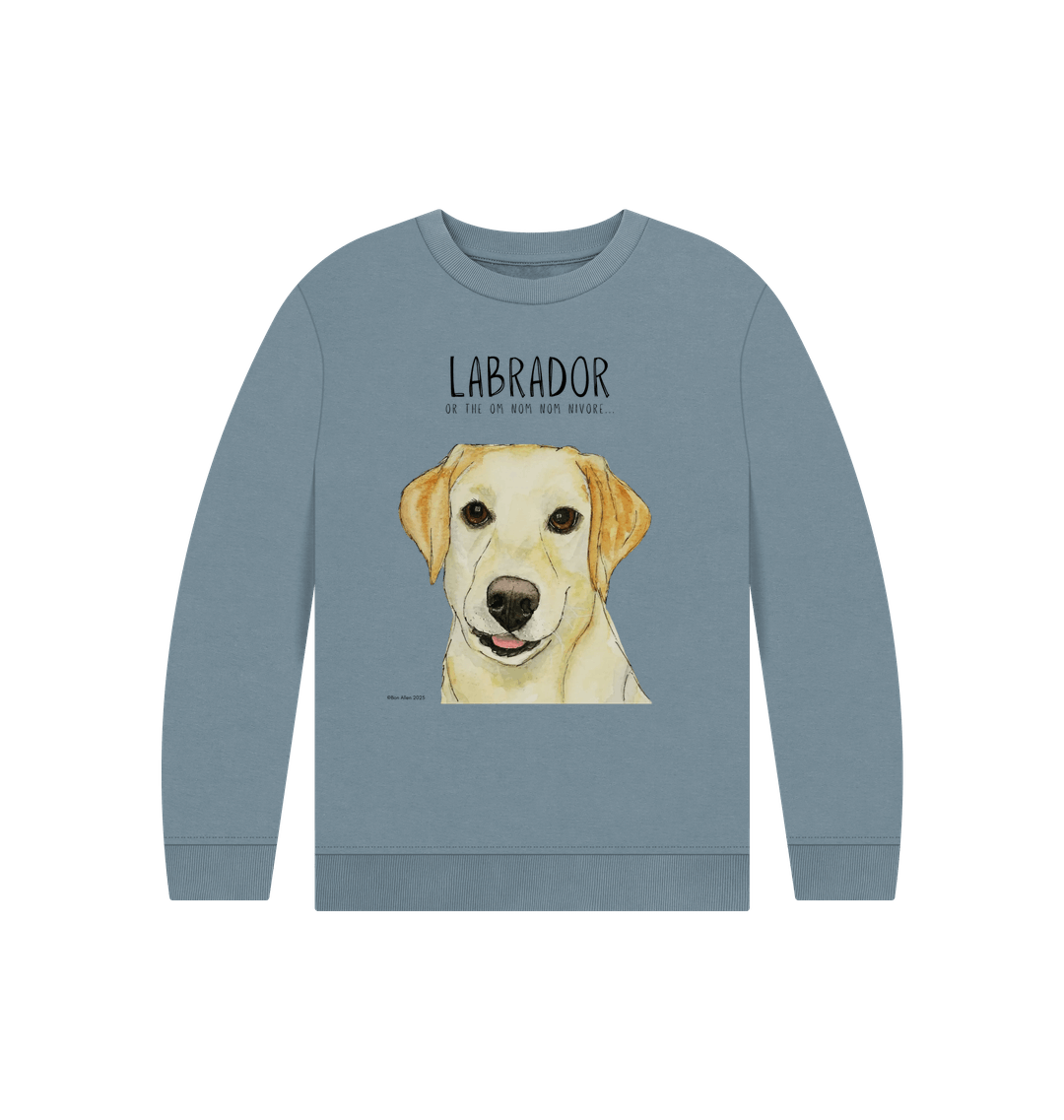 Crumb Catcher in Chief – The Yellow Labrador Kids' Sweatshirt