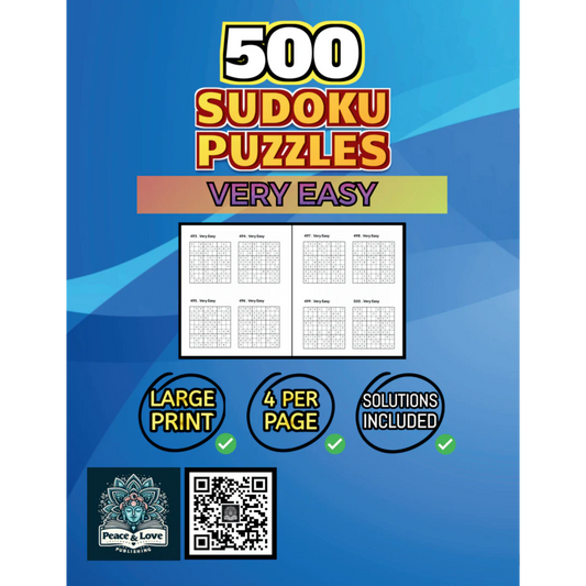 500 VERY EASY Sudoku Puzzles