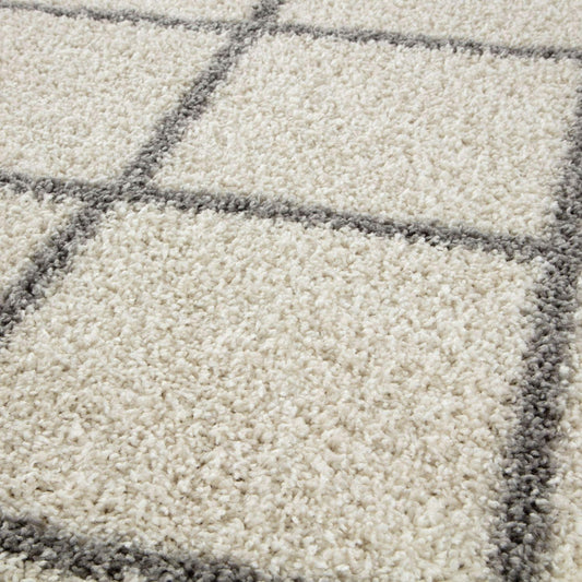 Moroccan Ivory Shaggy Rug | 500