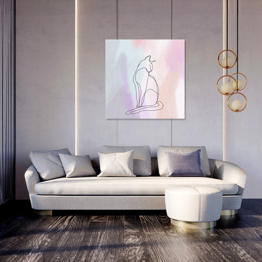 Serene Feline Canvas