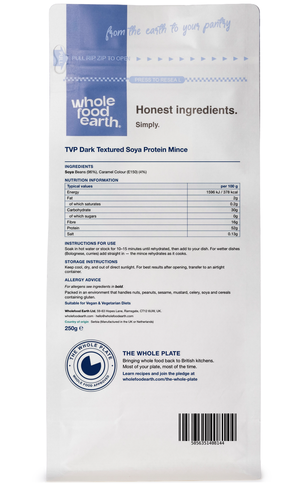 TVP Dark Textured Soya Protein Mince