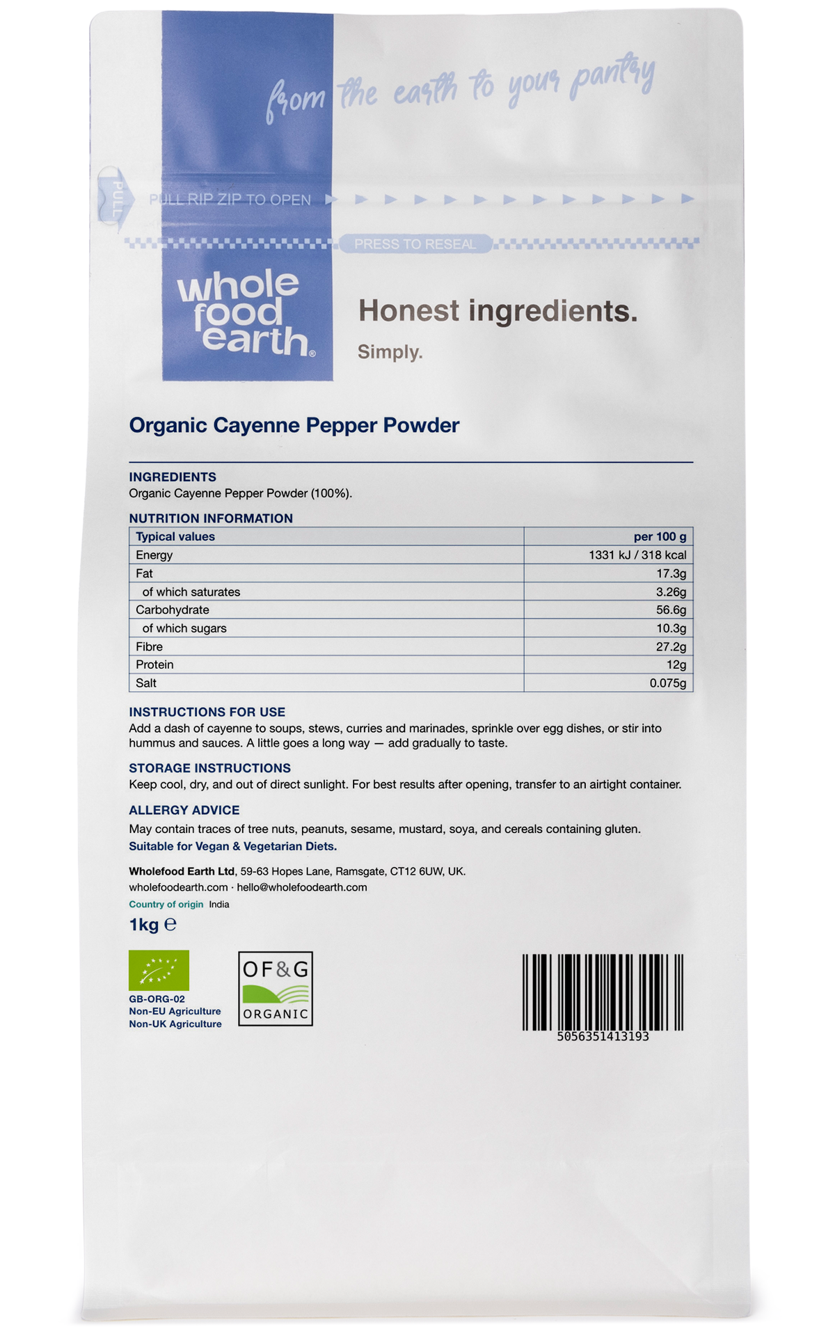 Organic Cayenne Pepper Powder