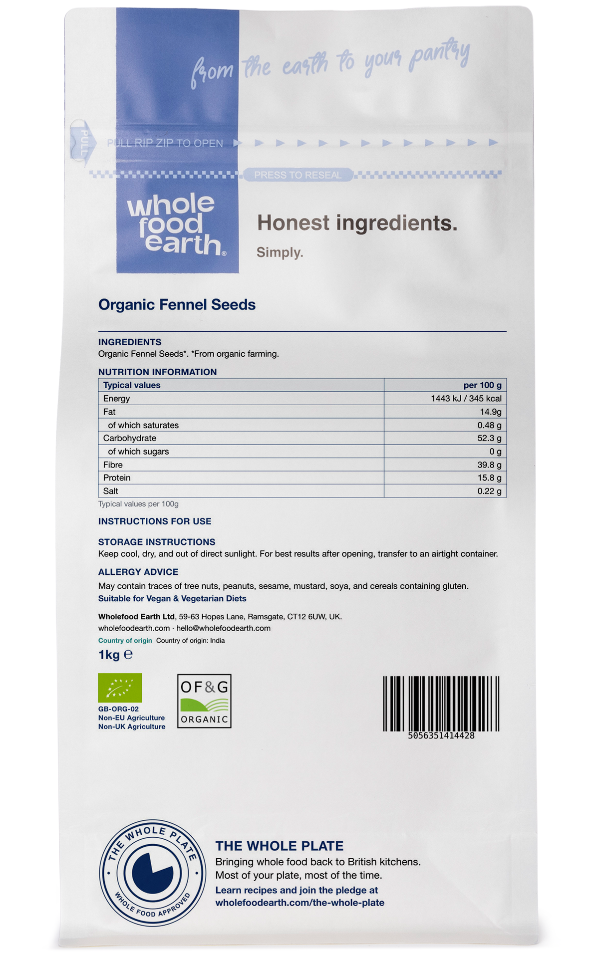 Organic Fennel Seeds