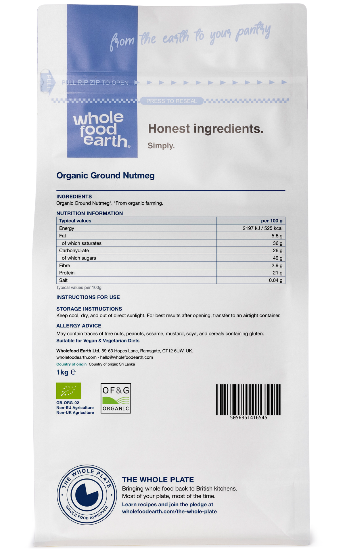 Organic Ground Nutmeg