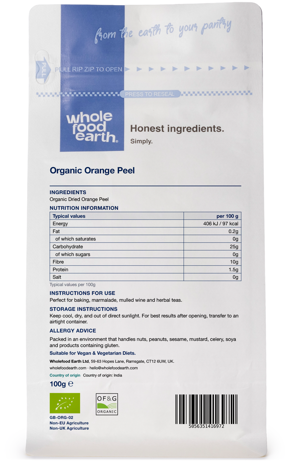 Organic Orange Peel
