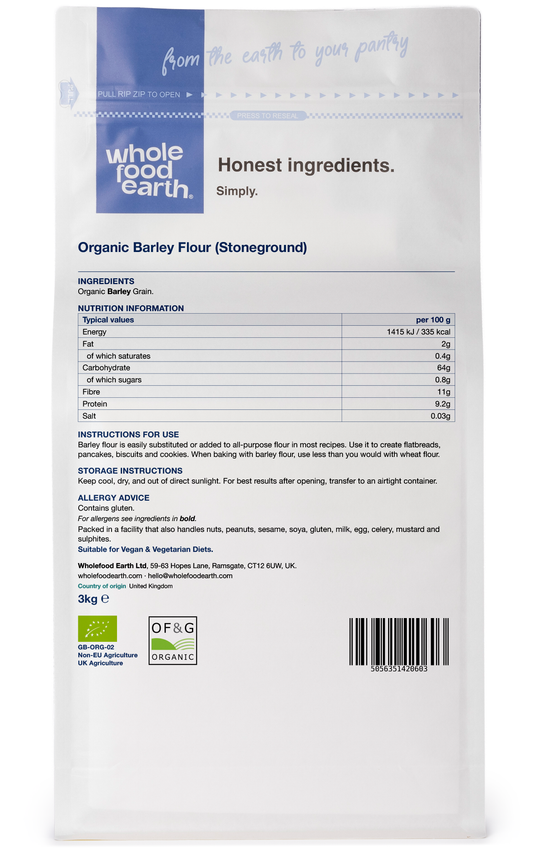 Organic Barley Flour (Stoneground)