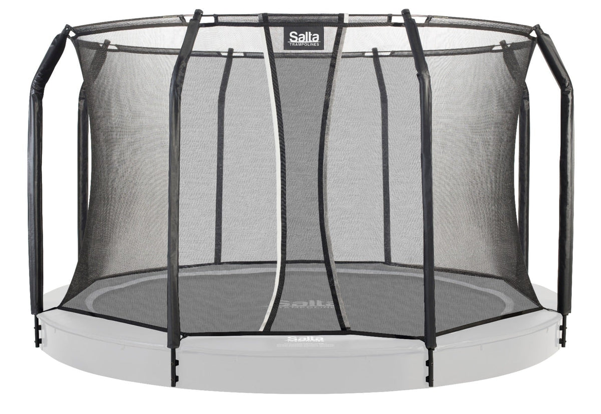 13ft Salta Black Royal Baseground Round Trampoline with Enclosure