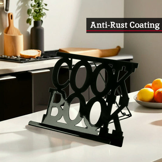 Alpha Black Enamel Cook Book Stand