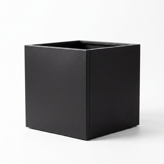 Galvanised Steel Black Cube Metal Planter 50cm x 50cm