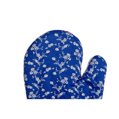 Single Oven Glove | Blue Rose