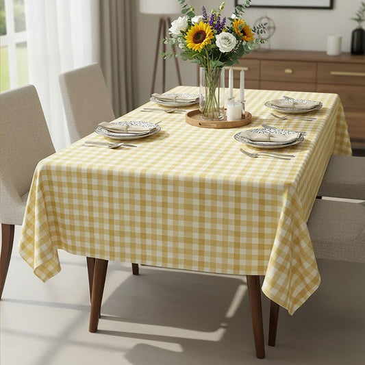 Thread & Loom Toasted Garden Yellow And Yellow Tablecloth