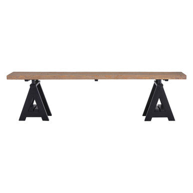 Hampstead Black Wood Bench