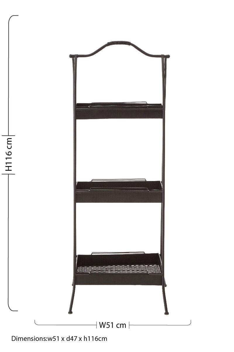 Black Metal Storage Rack | Lexa