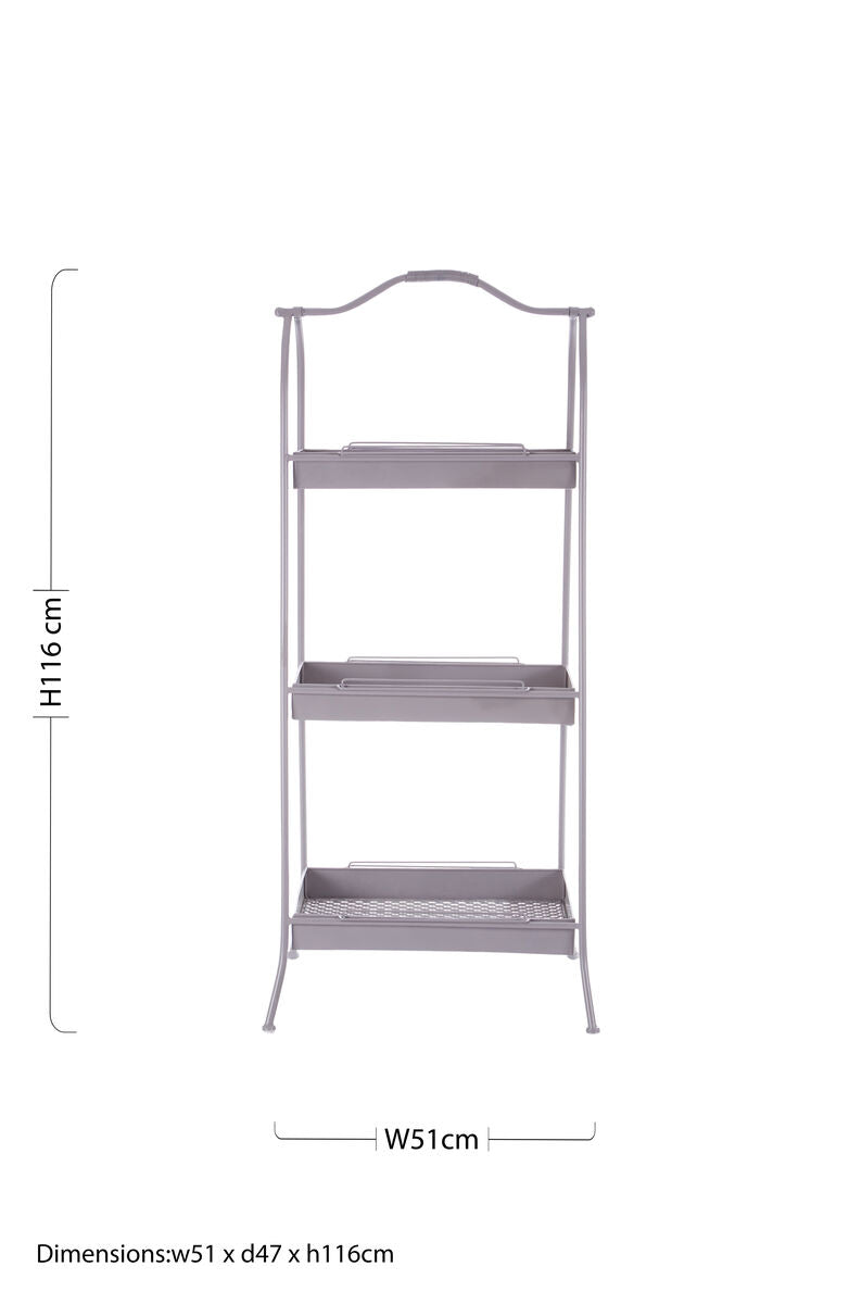 Grey Metal Storage Rack | Lexa